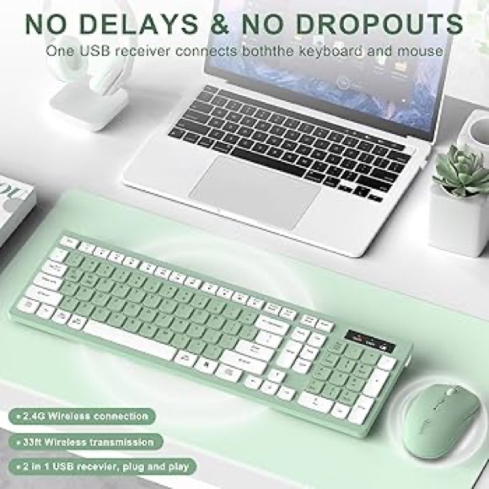 Wireless Keyboard & Mouse Set - Picture 3 of 10